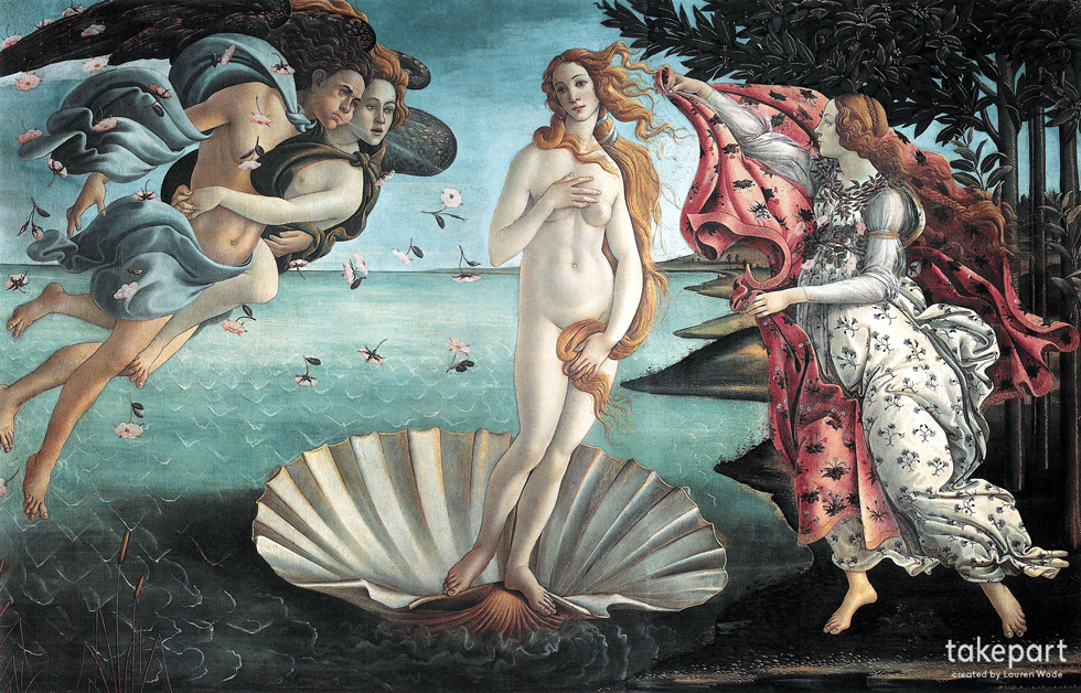 cuadros-famosos-retocados-Birth_of_Venus_Botticelli