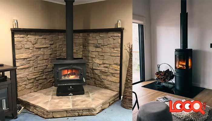 Qué poner debajo de una estufa de leña