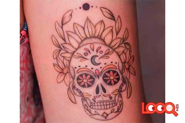 Tatuaje Calavera Mexicana: Significado, ideas de diseño 7